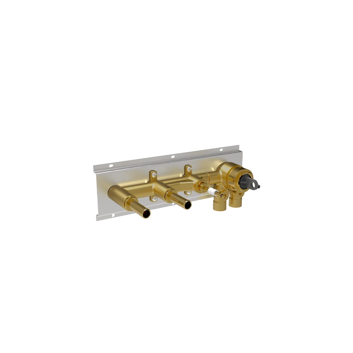 Baril rough-in for wall-mounted tub faucet without cartridge