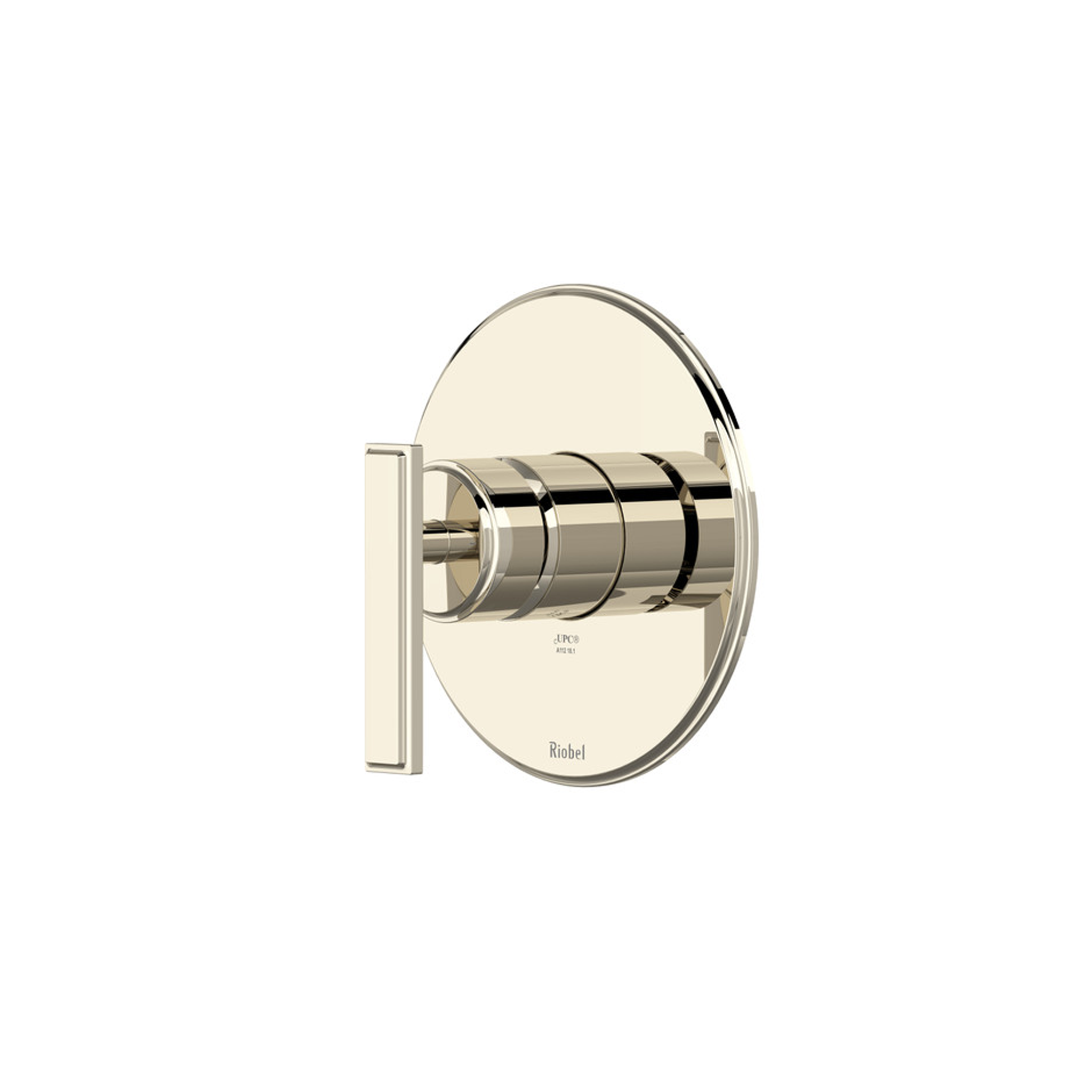 Polished Nickel Manifesto pressure balance trim by Riobel