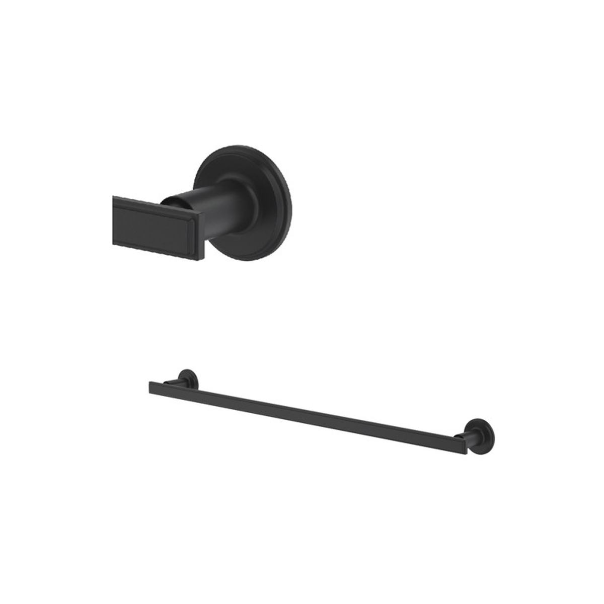 Black Manifesto towel holder by Riobel