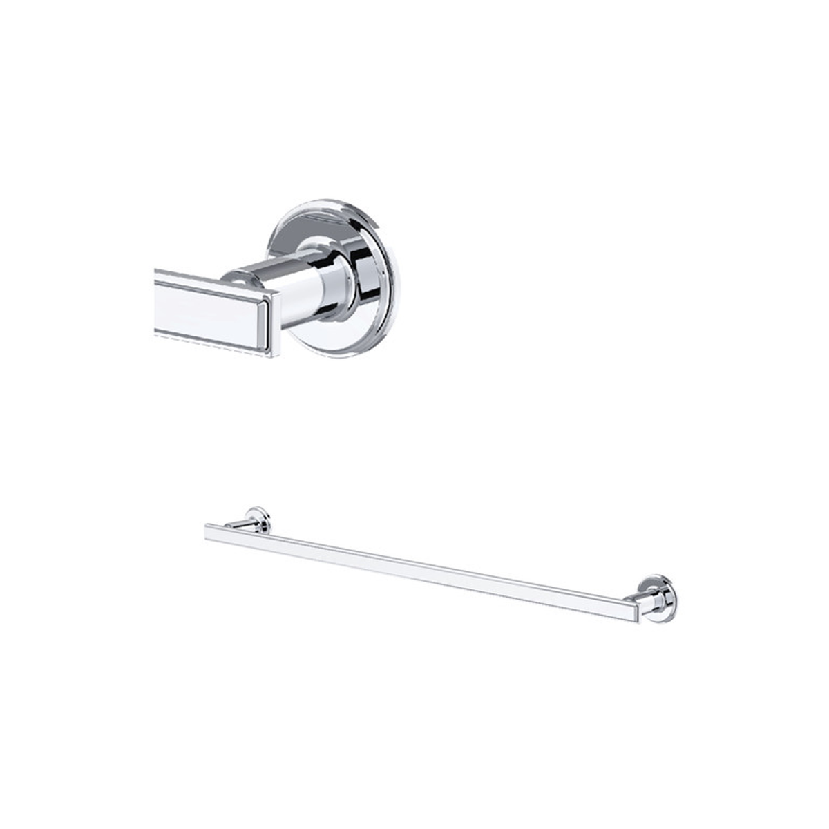 Chrome Manifesto towel holder by Riobel