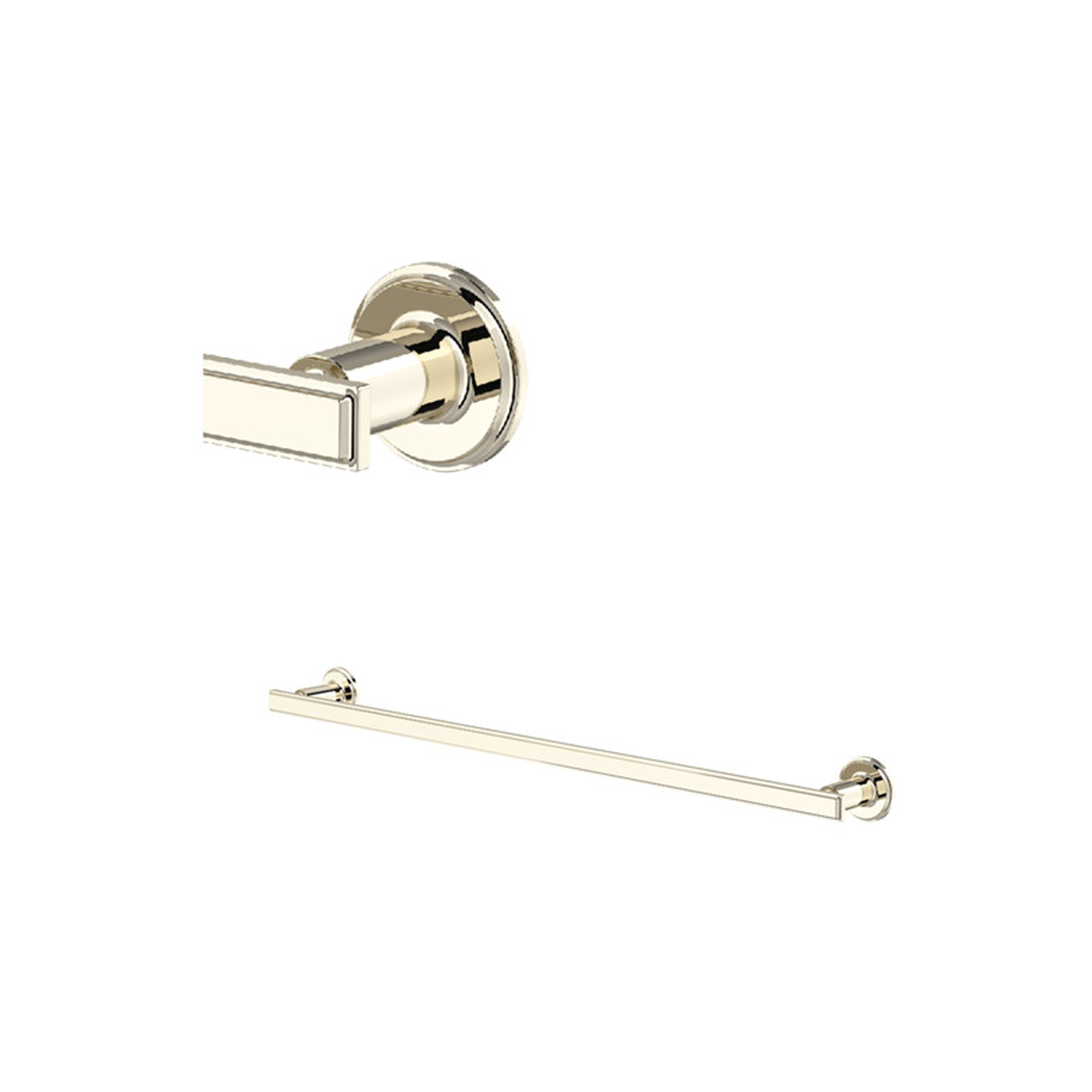 Polished Nickel Manifesto towel holder by Riobel