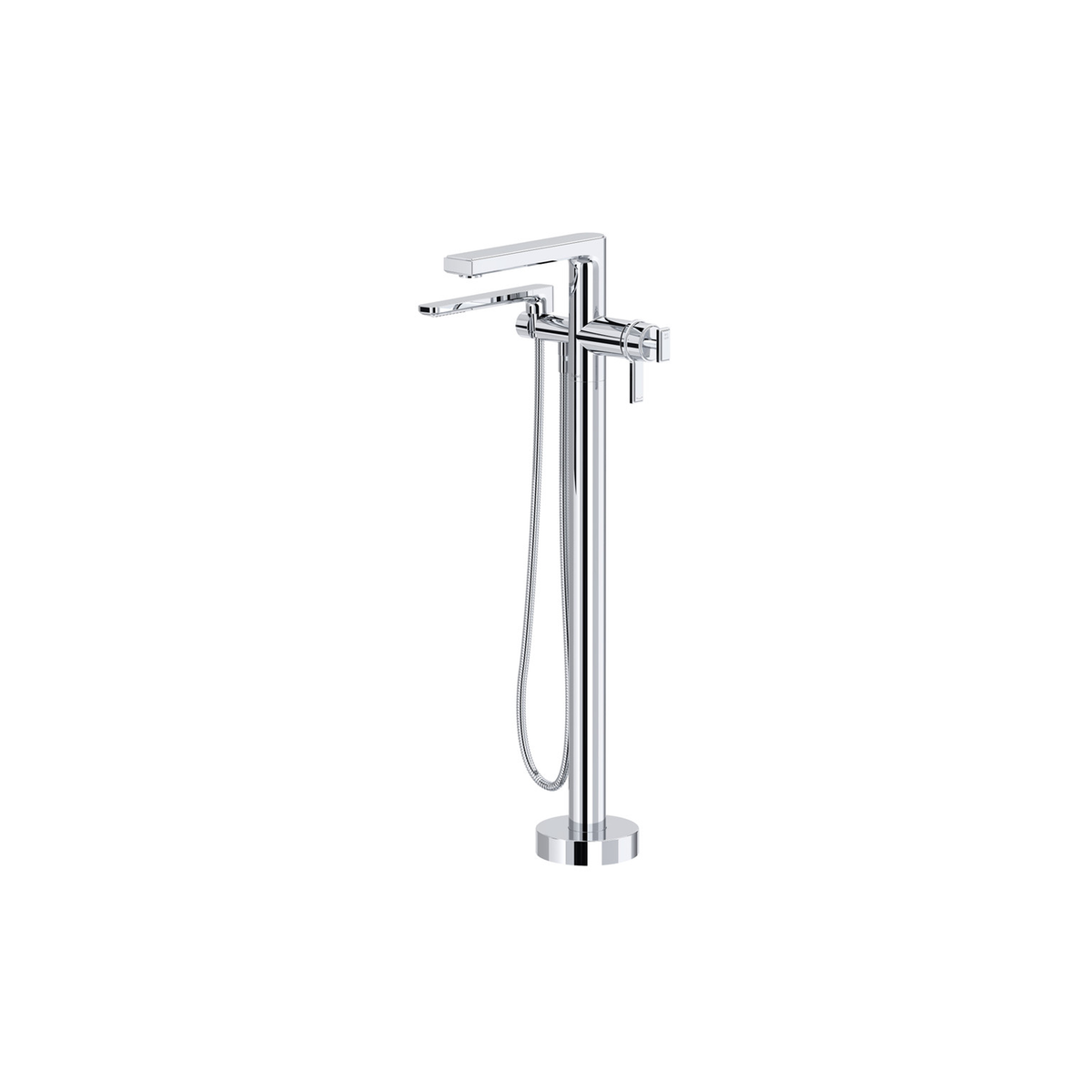 CHROME MANIFESTO™ THERMOSTATIC SINGLE HOLE FLOOR MOUNT TUB FILLER TRIM