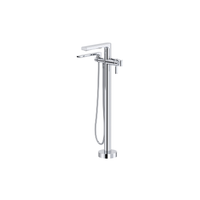 CHROME MANIFESTO™ THERMOSTATIC SINGLE HOLE FLOOR MOUNT TUB FILLER TRIM
