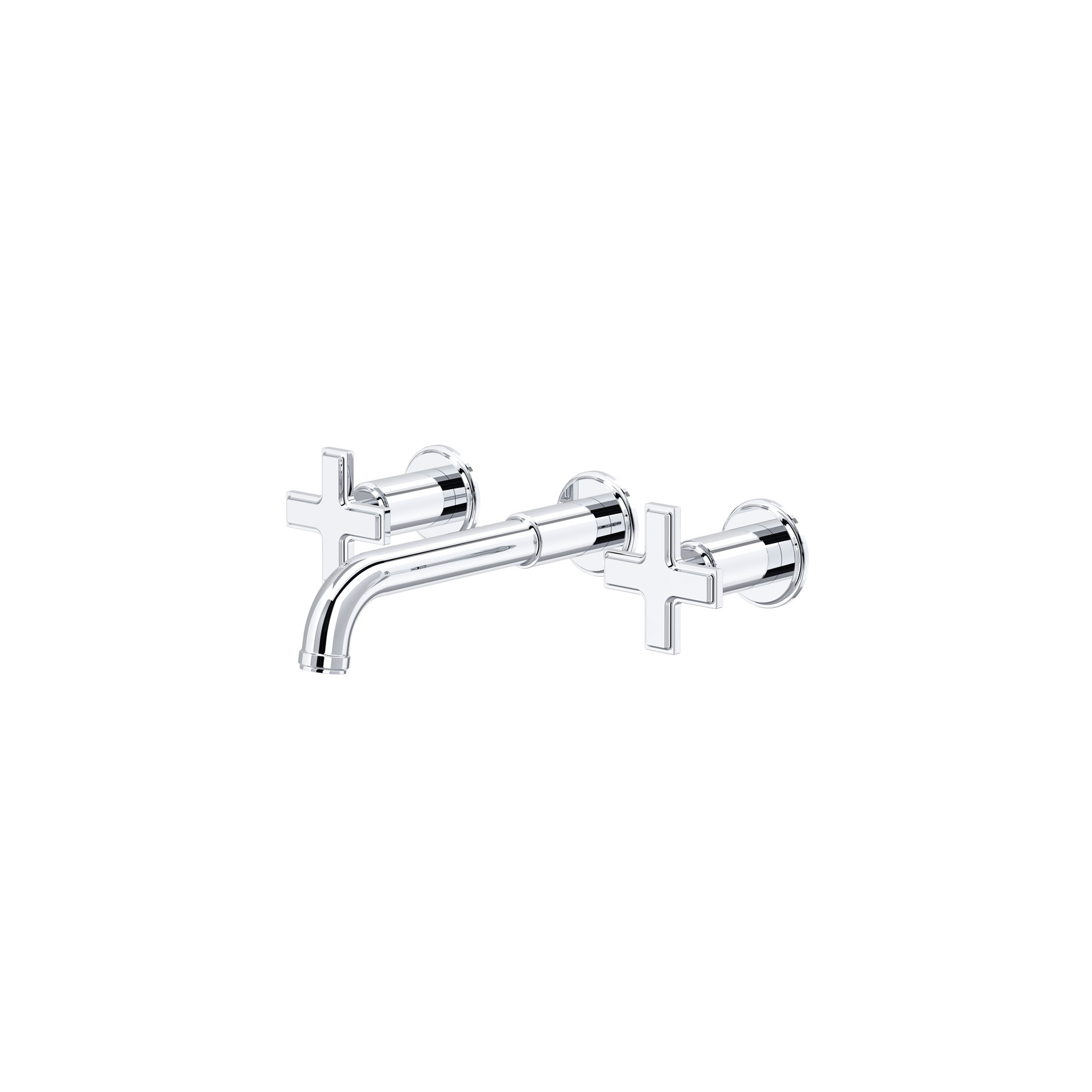 MANIFESTO™ WALL MOUNT LAVATORY FAUCET TRIM CHROME- CROSS HANDLE