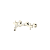 MANIFESTO™ WALL MOUNT LAVATORY FAUCET TRIM POLISHED NICKEL- CROSS HANDLE