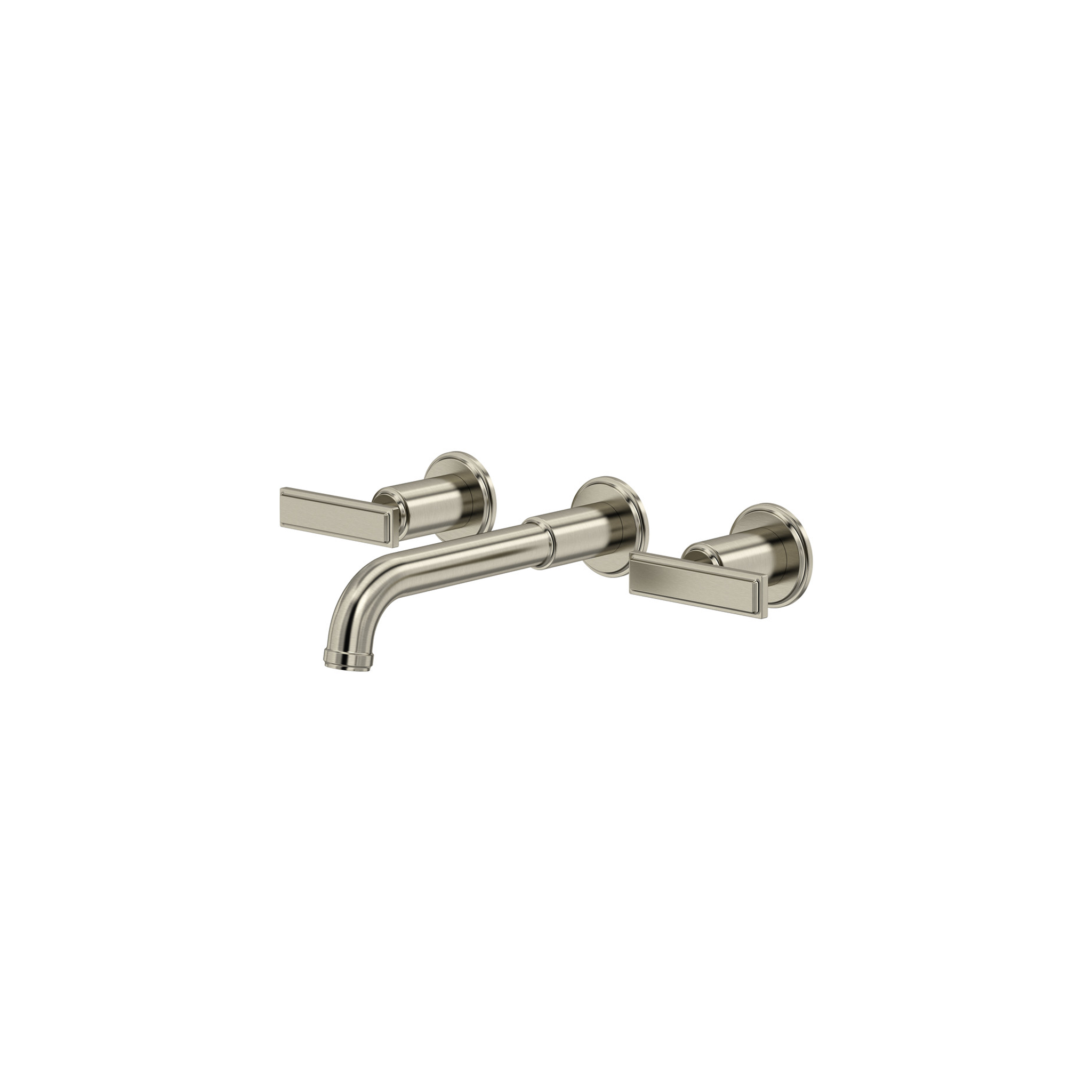 MANIFESTO™ WALL MOUNT LAVATORY FAUCET TRIM BRUSHED NICKEL- LEVEL HANDLE