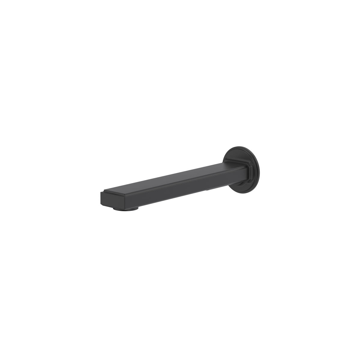 Black Manifesto wall-mount tub spout by Riobel
