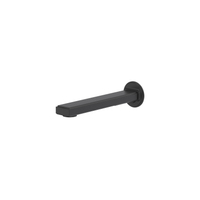 Black Manifesto wall-mount tub spout by Riobel
