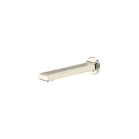 Polished Nickel Manifesto wall-mount tub spout by Riobel