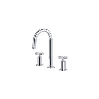 MANIFESTO™ WIDESPREAD LAVATORY FAUCET WITH C-SPOUT-CHROME-CROSS HANDLE