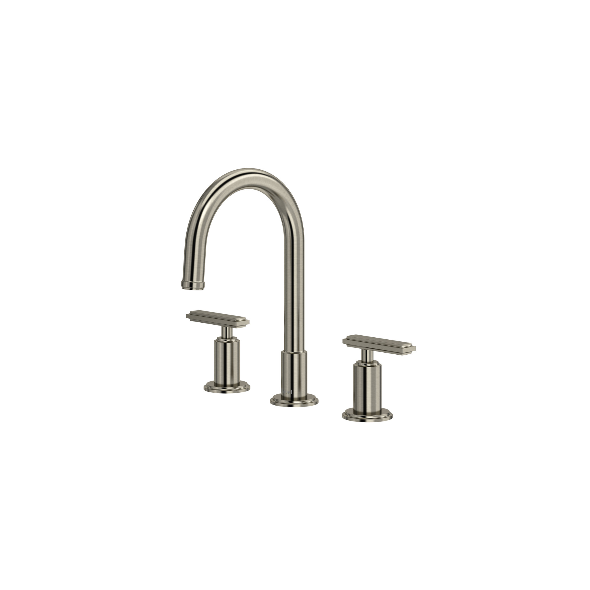 MANIFESTO™ WIDESPREAD LAVATORY FAUCET WITH C-SPOUT-BRUSHED NICKEL-LEVER HANDLE
