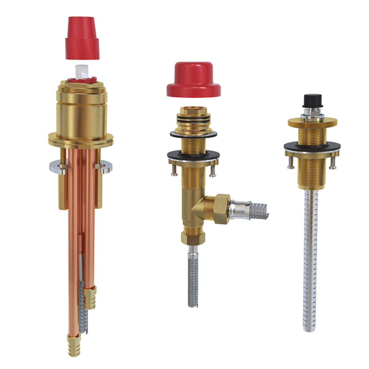 3-PIECE DECK-MOUNT TUB FILLER ROUGH SPEX