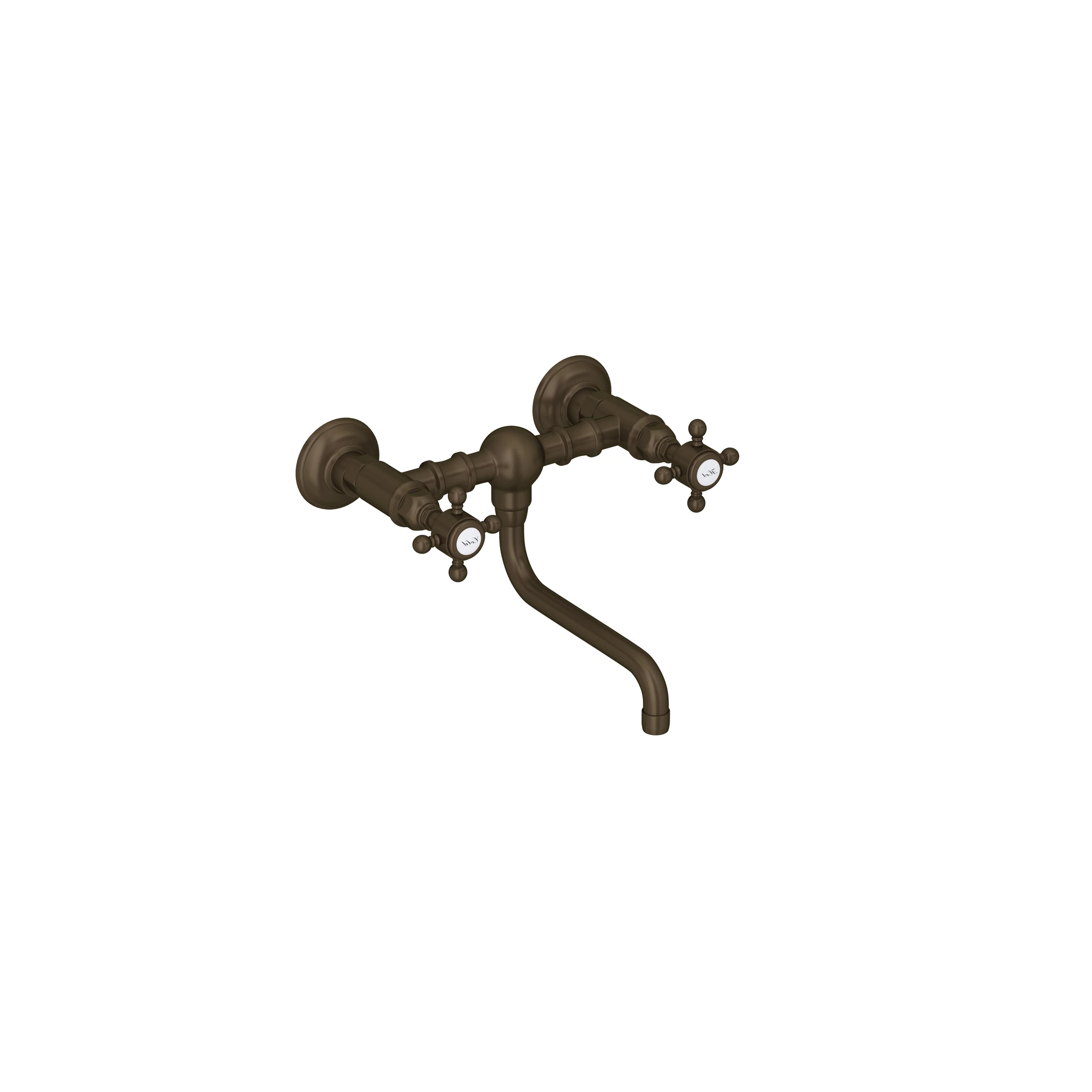 ACQUI® WALL MOUNT BRIDGE LAVATORY FAUCET-CROSS HANDLE