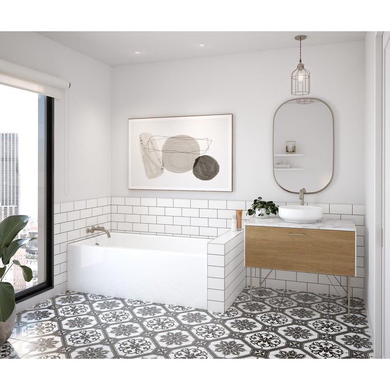 RUBIX 6032 AFR ACRYLIC ALCOVE BATHTUB - robinsonco.ca