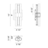 KRUSTALLOS 1-LIGHT LED WALL/VANITY SCONCE (MULTIPLE SIZES) - robinsonco.ca