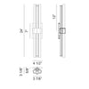 KRUSTALLOS 1-LIGHT LED WALL/VANITY SCONCE (MULTIPLE SIZES) - robinsonco.ca