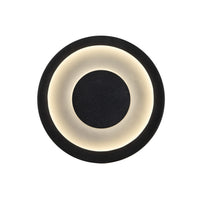 Kuzco Stephord exterior wall sconce in black finish with frosted glass