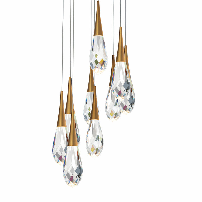 HIBISCUS 9 LIGHT LED MULTI-LIGHT PENDANT - robinsonco.ca