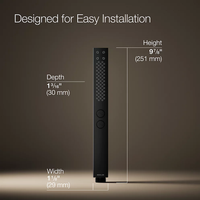 SHIFT SQUARE TWO-FUNCTION HANDSHOWER, 2.5 GPM - robinsonco.ca
