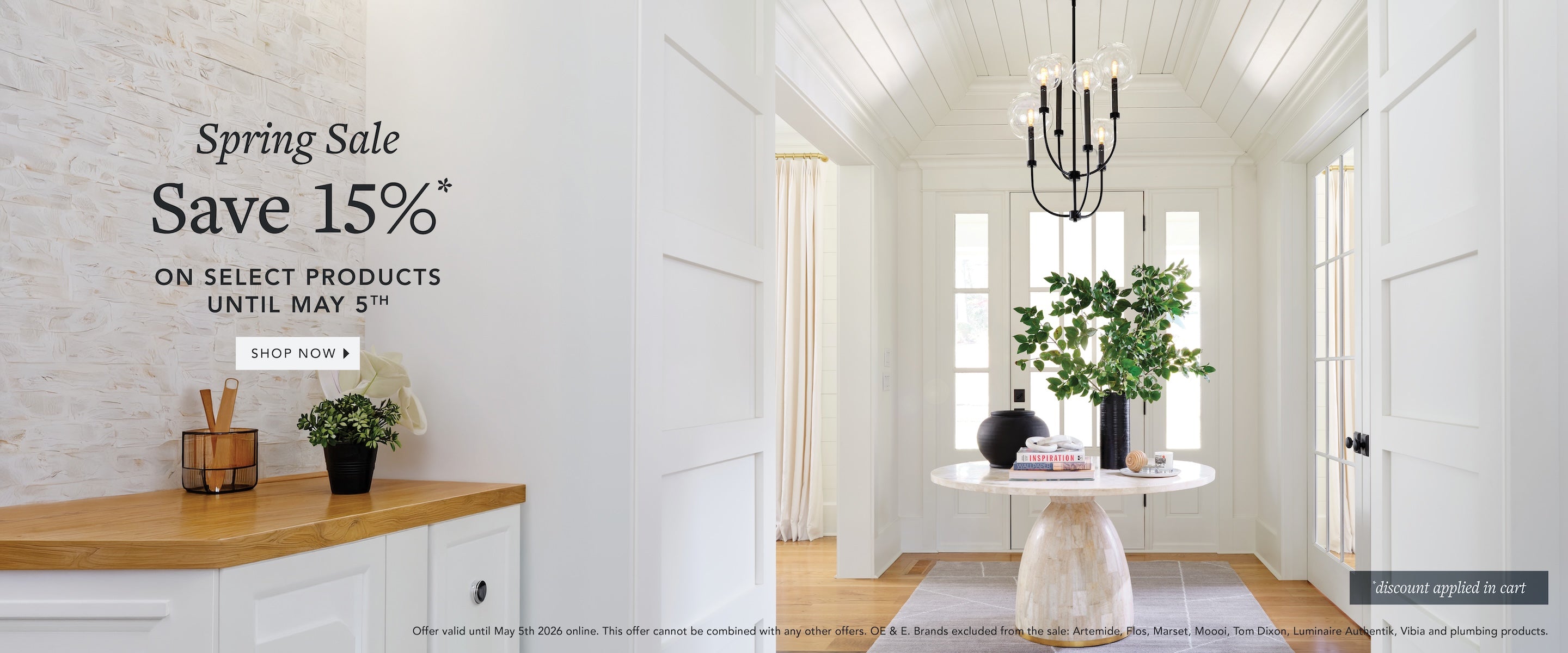 Spring Sale Homepage Banner