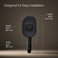 STATEMENT® OBLONG 2.5GPM THREE-FUNCTION HANDSHOWER - robinsonco.ca
