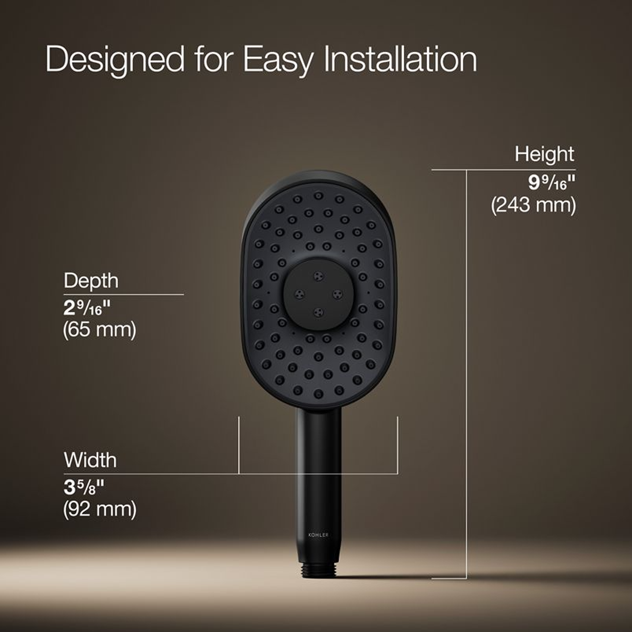 STATEMENT® OBLONG 2.5GPM THREE-FUNCTION HANDSHOWER - robinsonco.ca