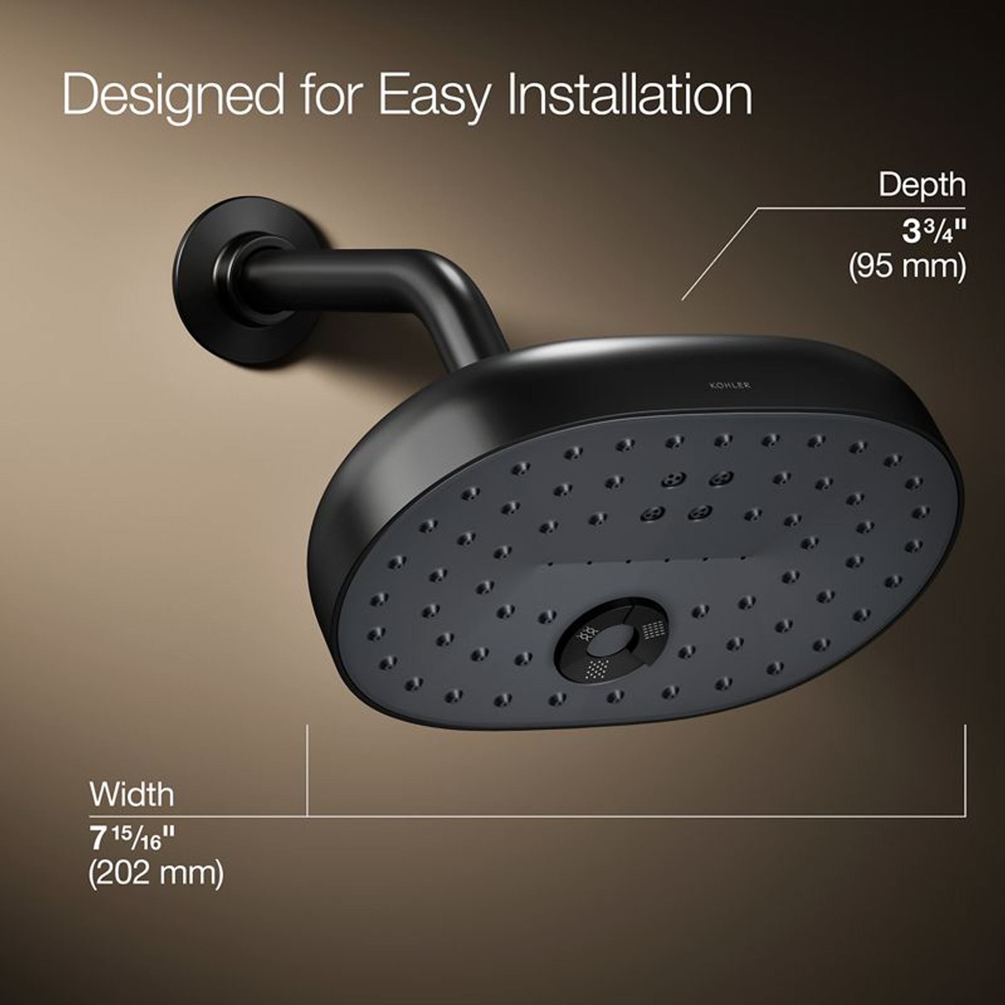 STATEMENT 2.5 GPM THREE-FUNCTION SHOWERHEAD - robinsonco.ca
