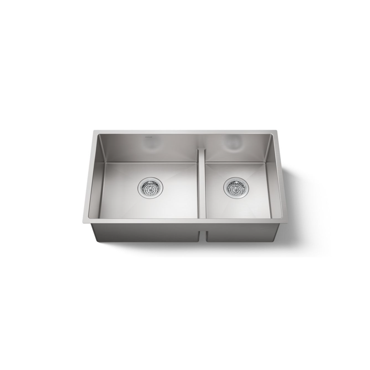 STRIVE® 32 X 18-5/16 X 9-5/16 INCHES SMART DIVIDE® UNDER-MOUNT LARGE/MEDIUM DOUBLE-BOWL KITCHEN SINK WITH SINK RACK - robinsonco.ca