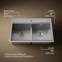 TASK SMART DIVIDE DOUBLE-BOWL WORKSTATION KITCHEN SINK - robinsonco.ca