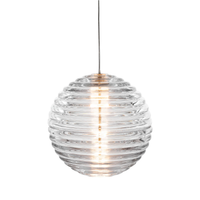 Tom Dixon Press Led Sphere Pendant clear glass pendant