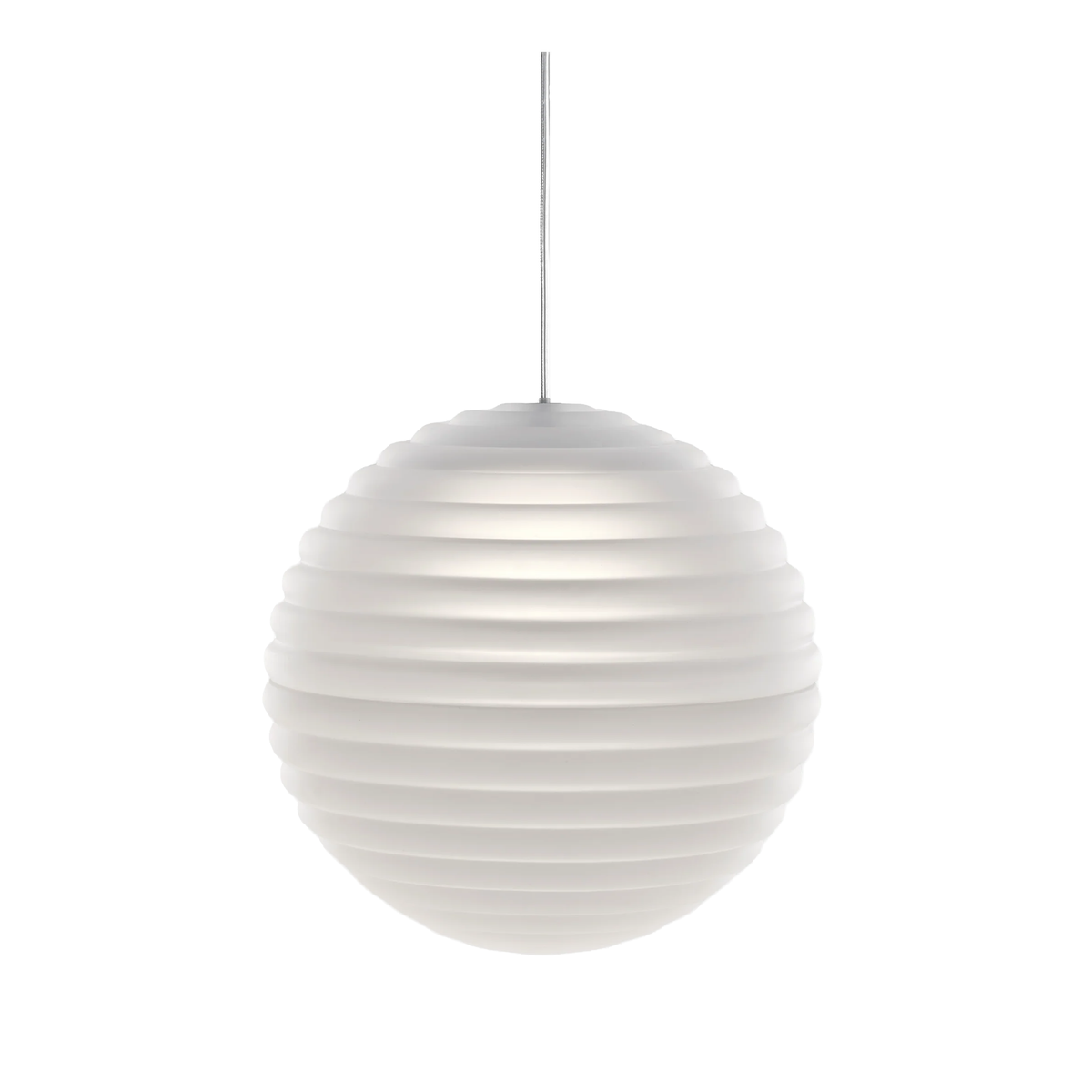 Tom Dixon Press Led Sphere Pendant in frosted white glass