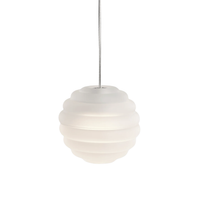 Tom Dixon Press LED Sphere Pendant in frosted white glass