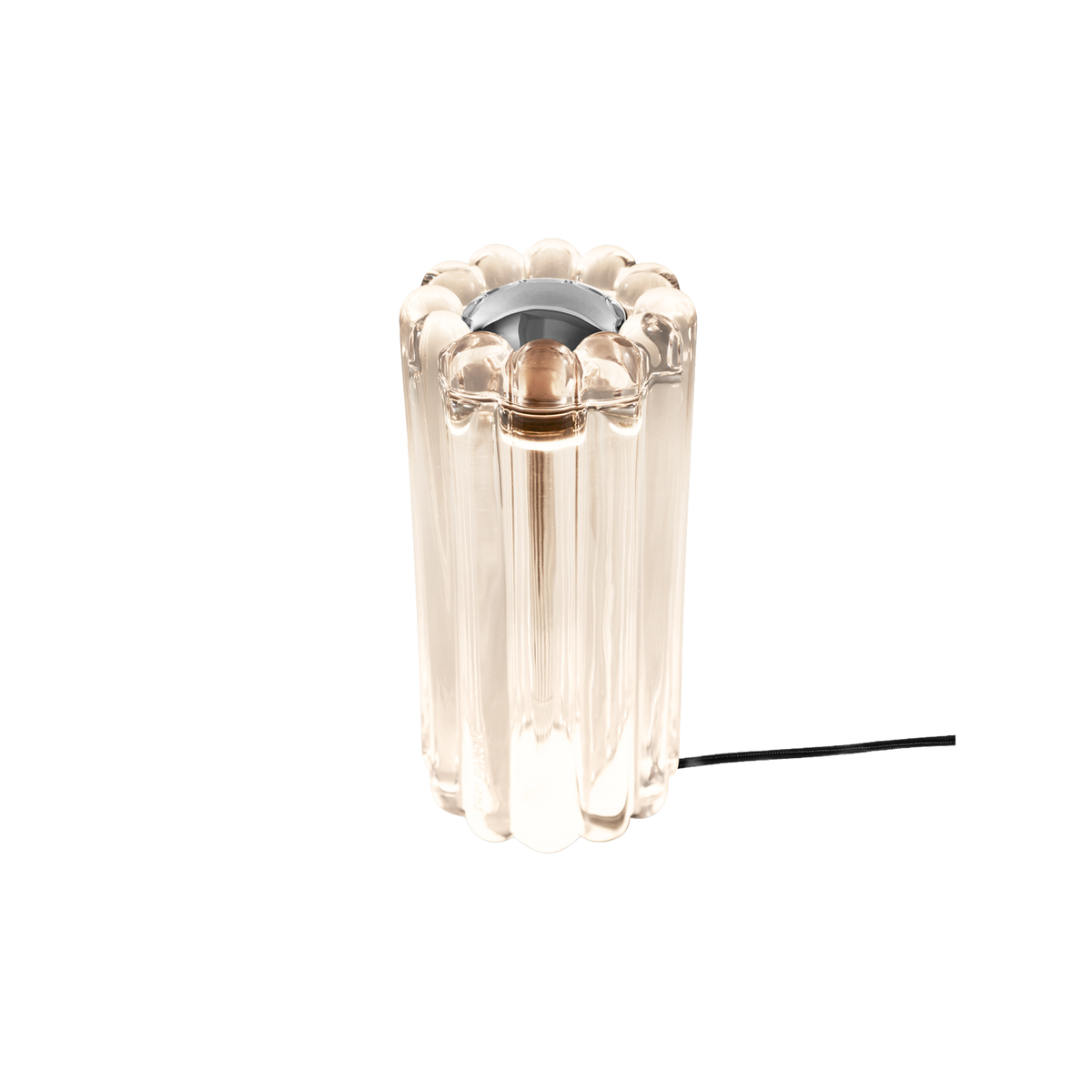 Tom Dixon Press LED Table Lamp with clear glass finish