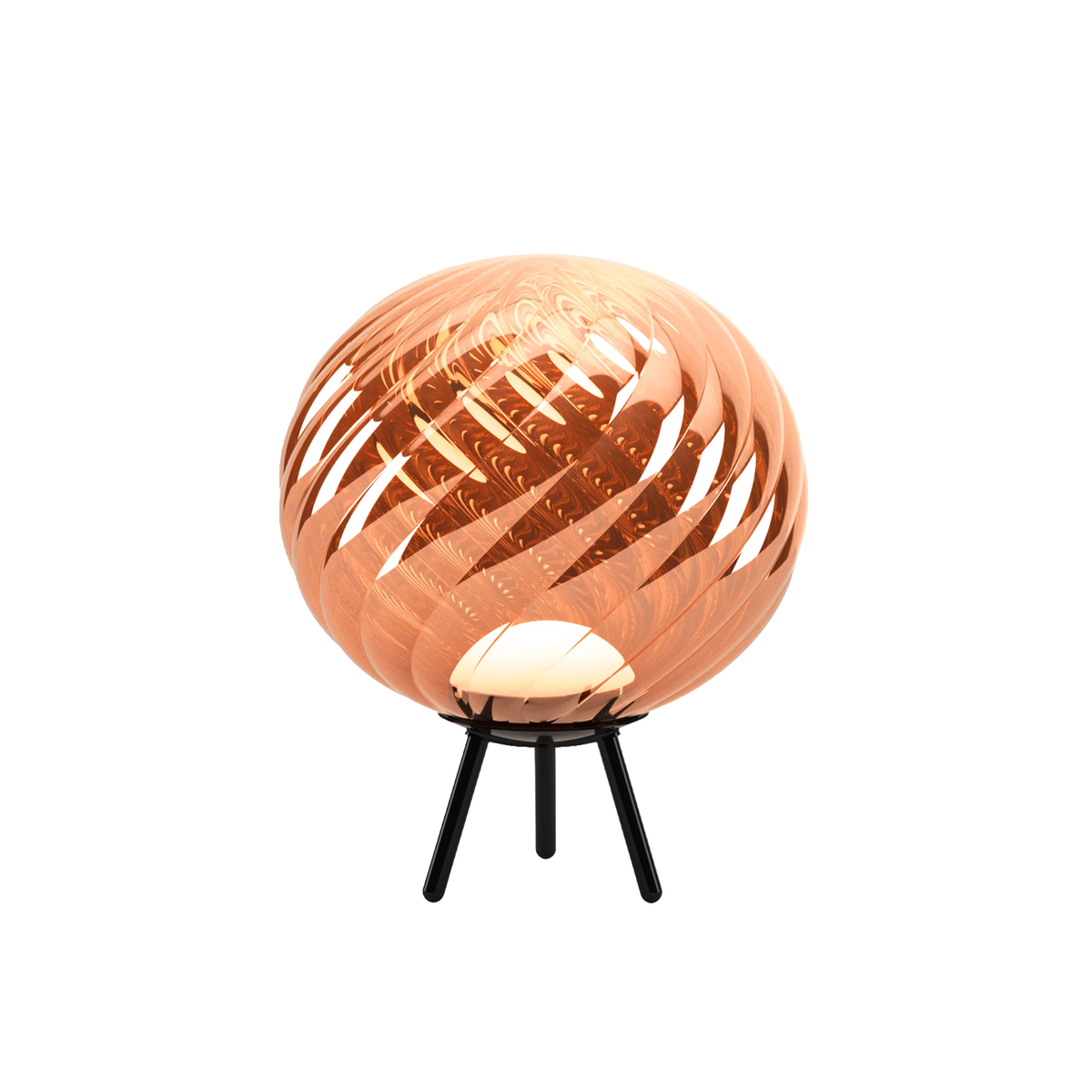 Tom Dixon Whirl LED portable floor and hanging light in copper finish
