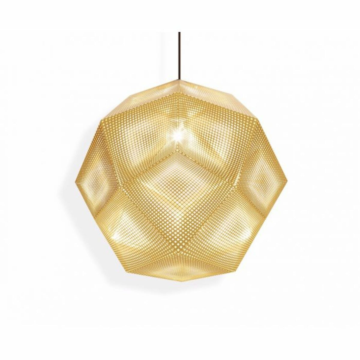 ETCH BRASS MEDIUM LED PENDANT