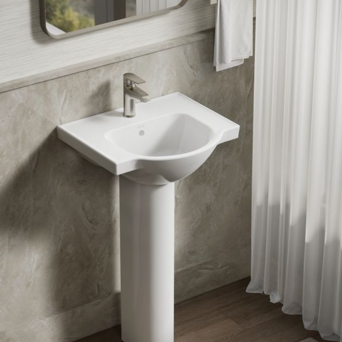 VEER® RECTANGULAR PEDESTAL BATHROOM SINK - robinsonco.ca