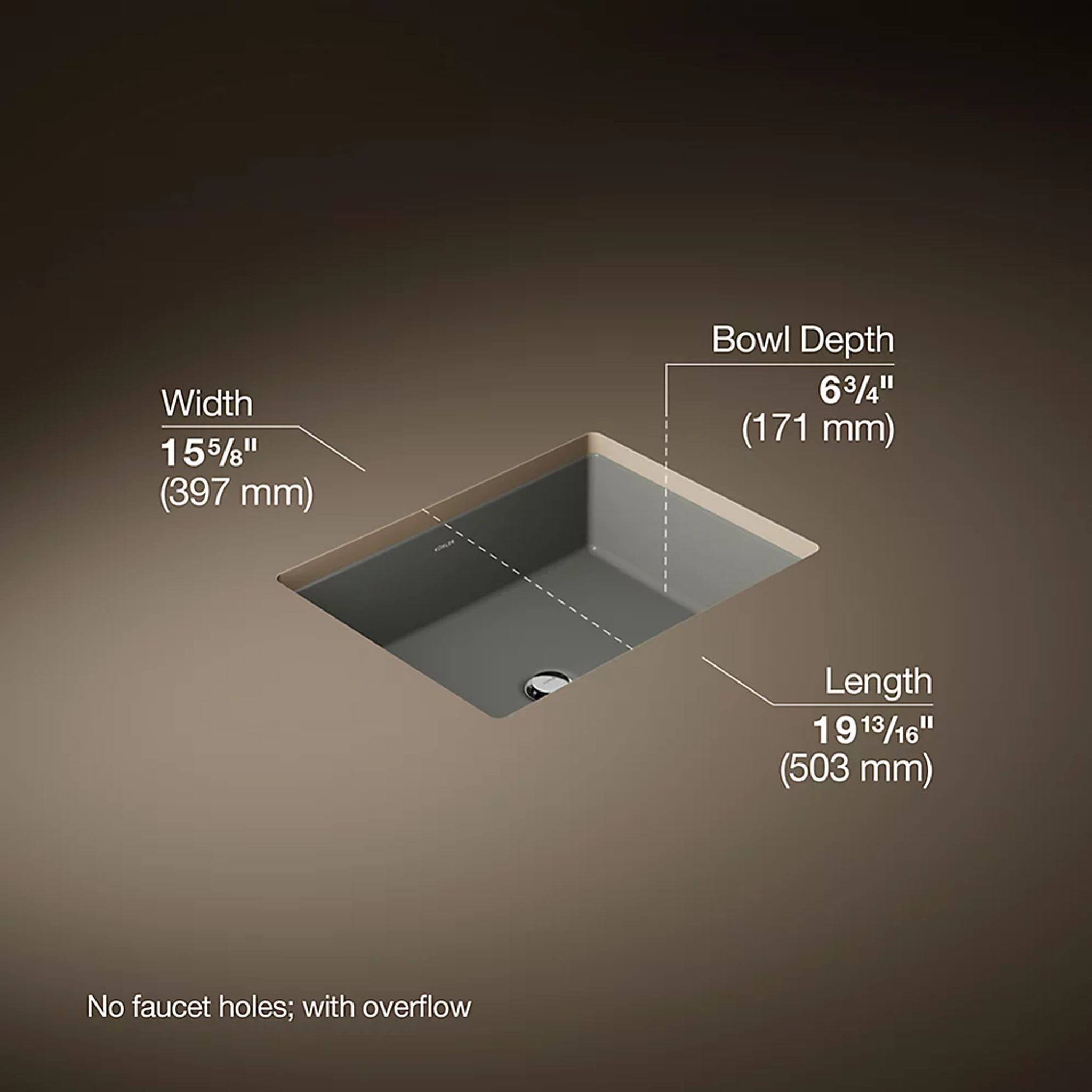 VERTICYL® RECTANGLE UNDERMOUNT BATHROOM SINK VERTICYL® RECTANGLE UNDERMOUNT BATHROOM SINK