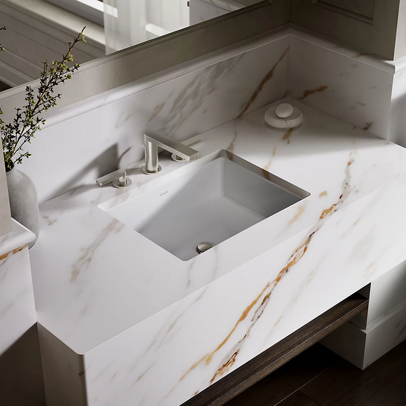 VERTICYL 17-INCH RECTANGULAR UNDERMOUNT BATHROOM SINK