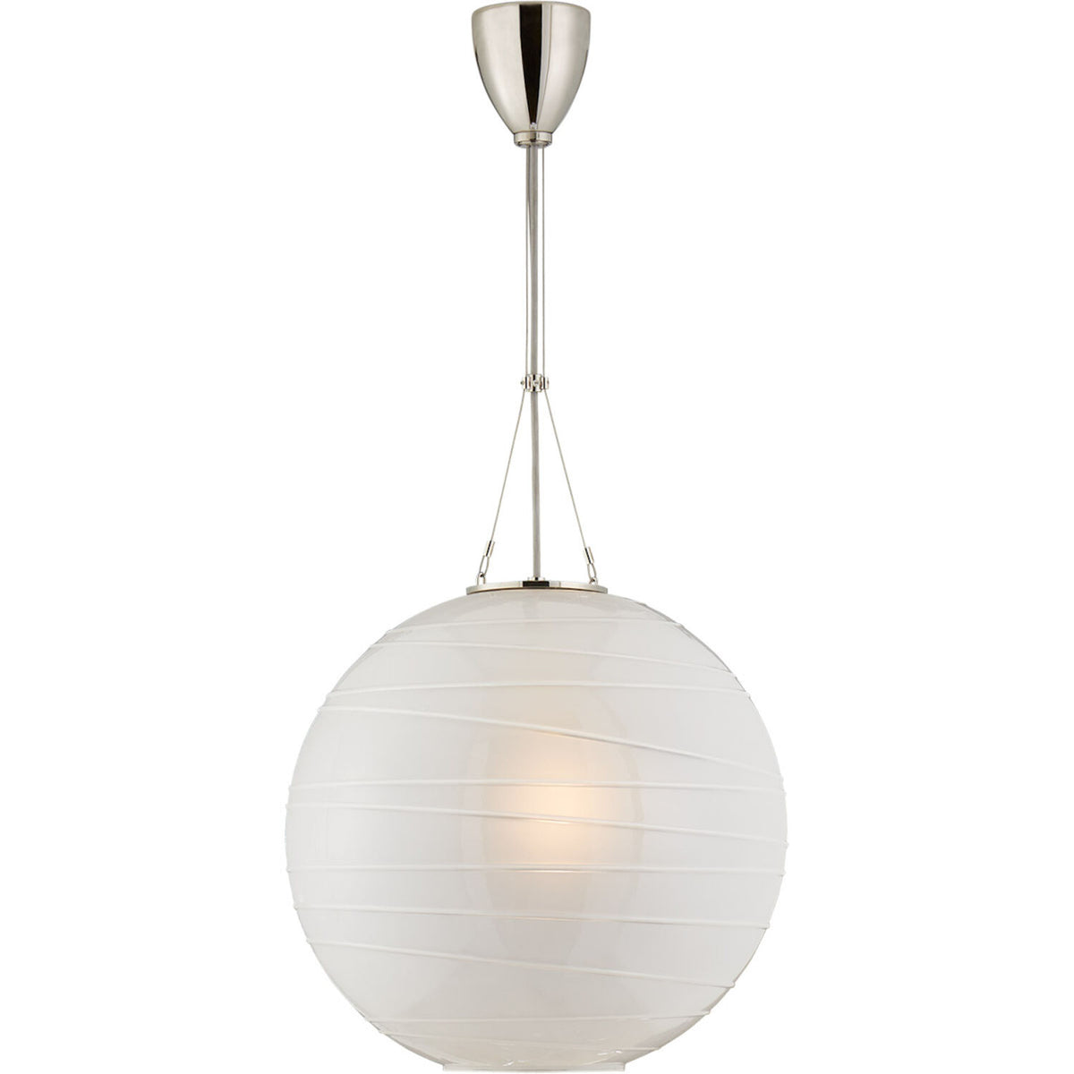 ALEXA HAMPTON HAILEY 1-LIGHT 18-INCH PENDANT LIGHT WITH FROSTED GLASS SHADE - robinsonco.ca