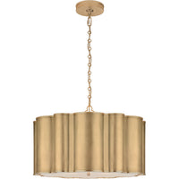 ALEXA HAMPTON MARKOS 4-LIGHT 26-INCH PENDANT LIGHT WITH FROSTED ACRYLIC SHADE - robinsonco.ca