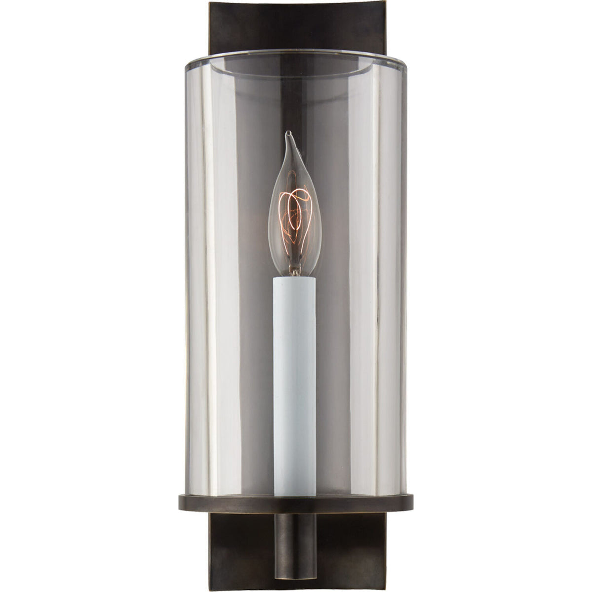 AERIN DEAUVILLE2 1-LIGHT 5-INCH WALL SCONCE LIGHT WITH CLEAR GLASS SHADE - robinsonco.ca