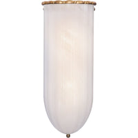 AERIN ROSEHILL 2-LIGHT 6-INCH LINEAR WALL SCONCE LIGHT WITH WHITE GLASS SHADE
