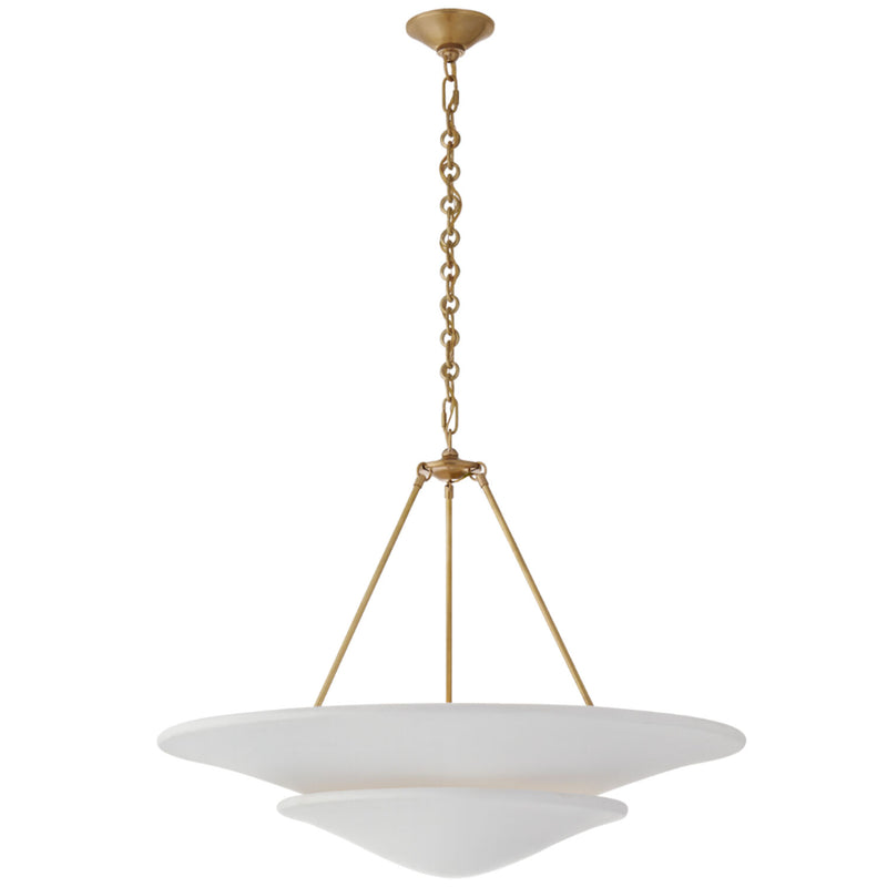 MOLLINO  32-INCH TIERED SIX LIGHT CHANDELIER