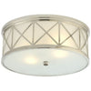 MONTPELIER LARGE 3 LIGHT FLUSH MOUNT WITH FROSTED GLASS