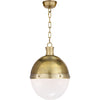 HICKS LARGE PENDANT WITH WHITE GLASS - robinsonco.ca