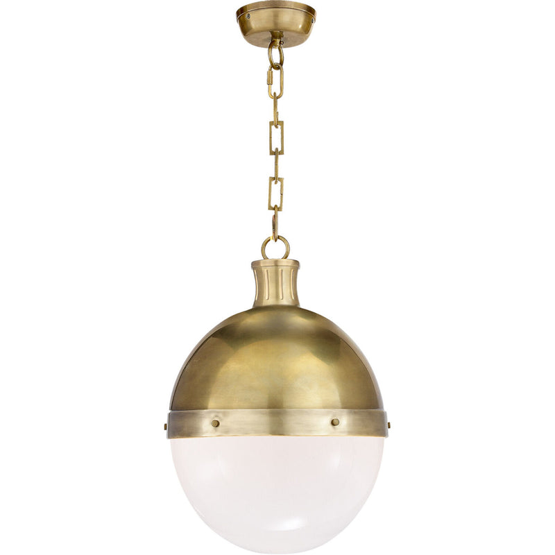 HICKS LARGE PENDANT WITH WHITE GLASS - robinsonco.ca