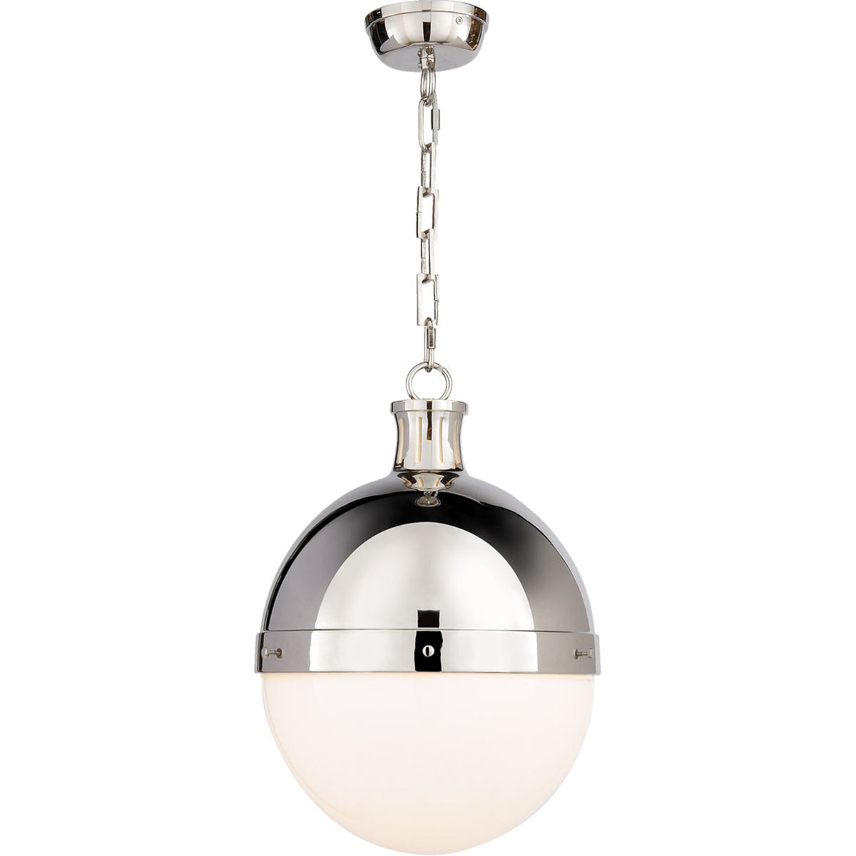 HICKS LARGE PENDANT WITH WHITE GLASS - robinsonco.ca