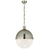 HICKS EXTRA LARGE 2 LIGHT PENDANT WITH WHITE GLASS
