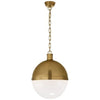 HICKS EXTRA LARGE PENDANT WITH WHITE GLASS - robinsonco.ca