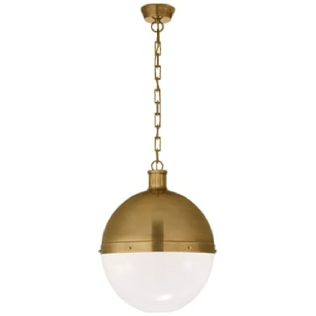 HICKS EXTRA LARGE PENDANT WITH WHITE GLASS - robinsonco.ca